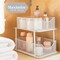 Sorbus 2 Tier Under Sink Bathroom Organizers and Storage, Metal Sliding Drawers for Enhanced Bathroom Storage (2 Pack)